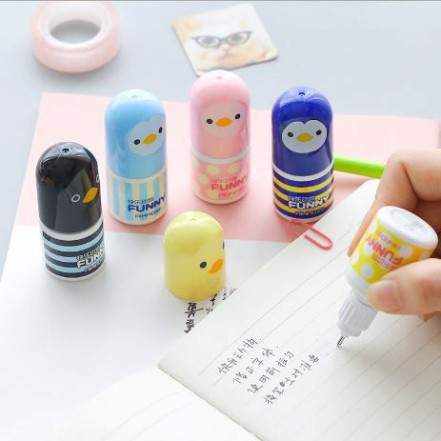 Bút xóa nước cute hình chú vịt con kích thước 6x2,5cm cho bé (1215BXN)