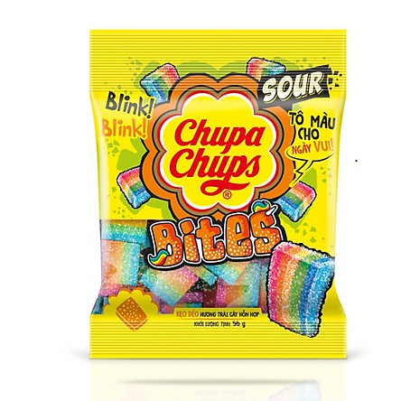 Kẹo dẻo Chupa Chups cầu vồng / gấu / Cola / pinkis / sâu