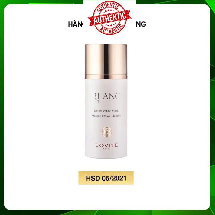 [Voucher giảm giá cho khách sỉ mỹ phẩm chính hãng] Mặt Nạ Thải Độc Lovite Blanc 100ml Detox White Mask