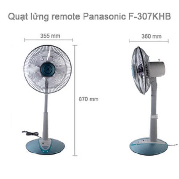 QUẠT LỬNG QUẠT ĐỨNG PANASONIC F-307KH F-307KHS MÀU BẠC F-307KHB MÀU XANH