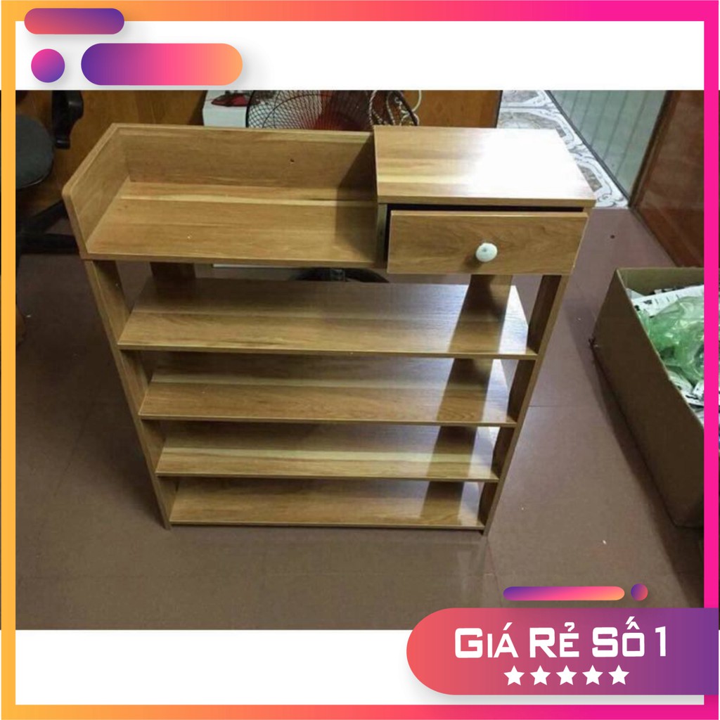 Tủ Giày Gỗ, Kệ Giày Gỗ MDF 5 Tầng Đa Năng Tự Lắp Ghép Gỗ Ép Cao Cấp Thông Minh Tiện Lợi Kích Thước 60*24*85cm Kệ Đa Năng