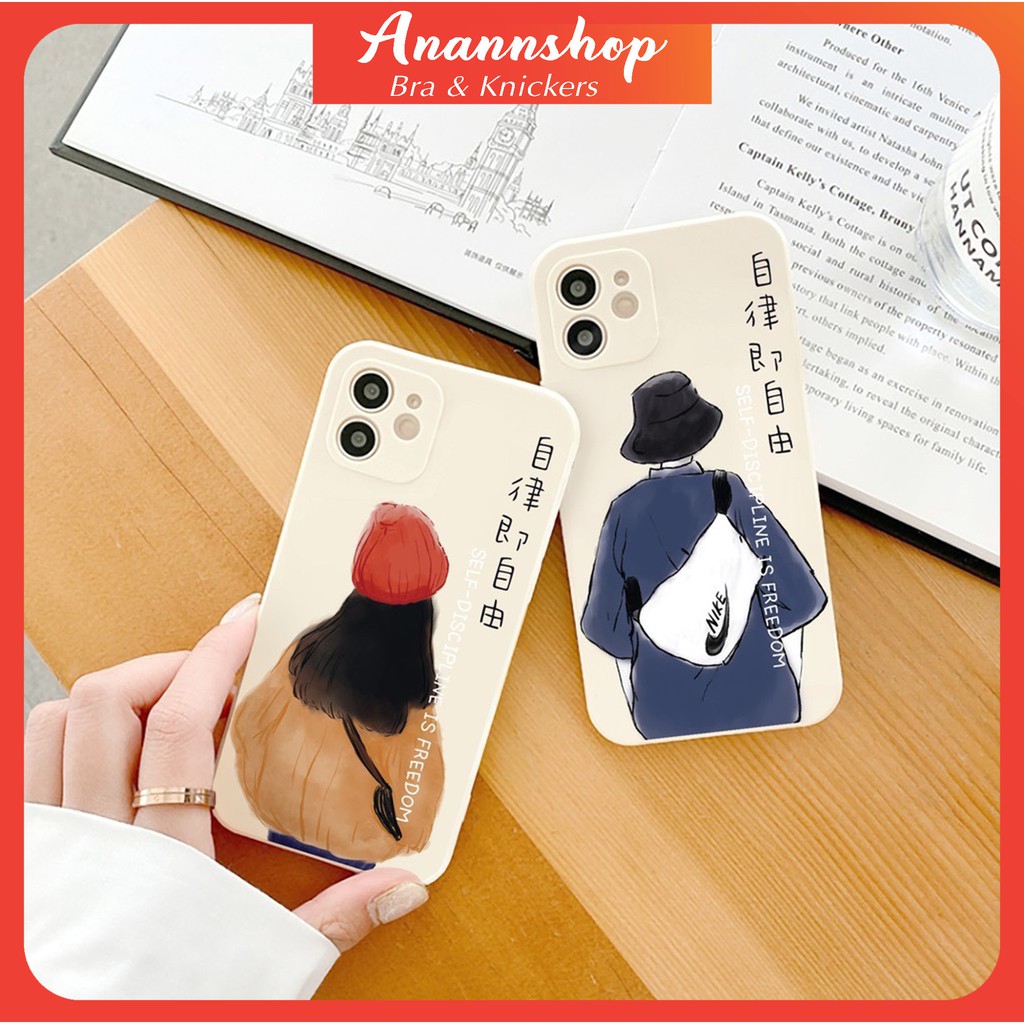 Ốp Lưng Iphone Cạnh Vuông Love Song Boy Girl 7plus/8/8plus/x/xs/xs max/11/11pro/11 promax/12 /12pro/12 pro max