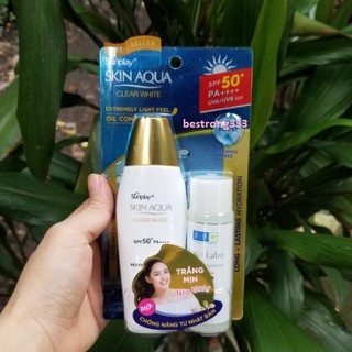 [TUÝP LỚN] Sữa chống nắng dưỡng trắng Sunplay Skin Aqua Clear White SPF 50, PA++++ 55g