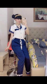 Pijama phi lụa dài cao cấp cực sang chảnh