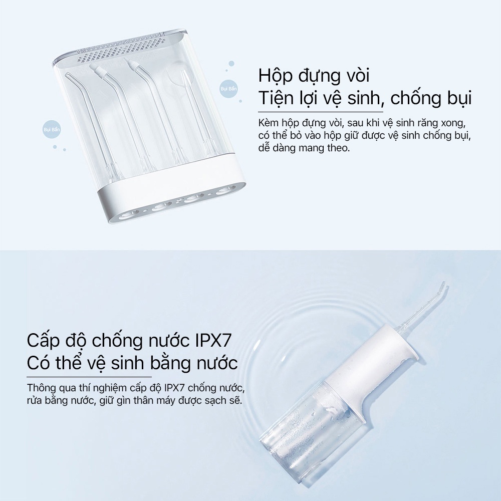 Máy Tăm Nước Xiaomi MEO701 Vệ Sinh Răng Miệng 4 Chế Độ Làm Việc Khác Nhau | BigBuy360 - bigbuy360.vn