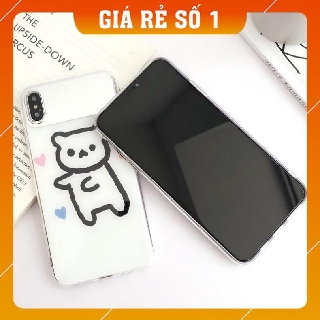 Ốp lưng iphone GẤU TRẮNG kèm gương