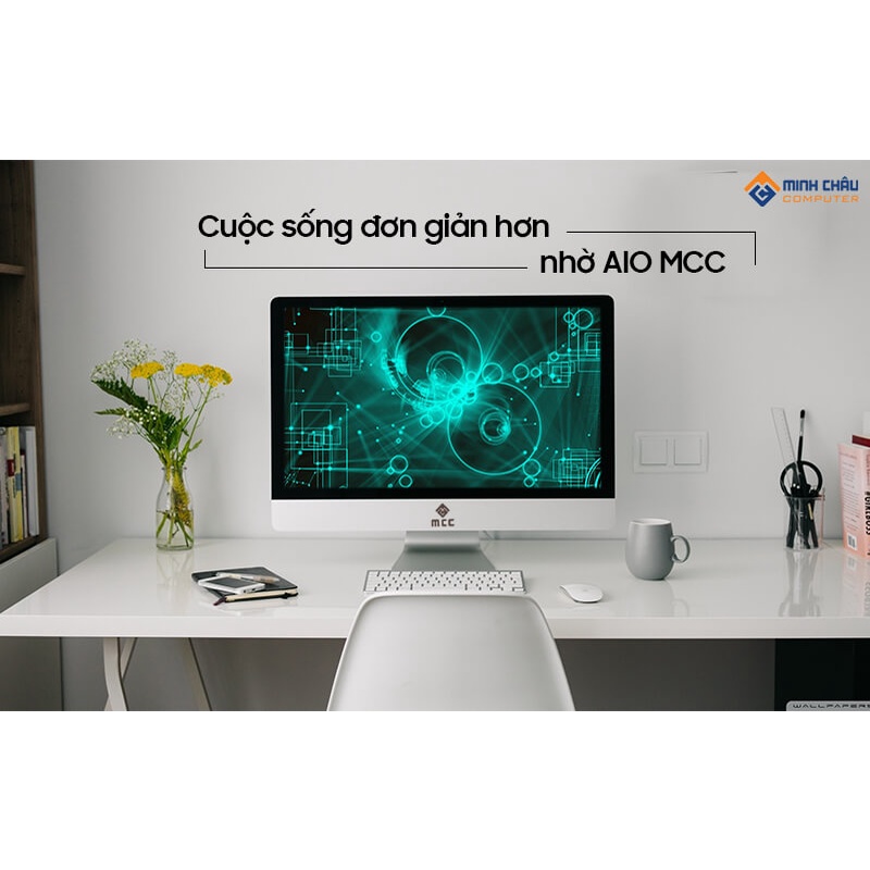 Bộ PC All in ONE (AIO) MCC5482P2 Home Office Computer CPU G5400/ Ram8G/ SSD240G/wifi/camera/ 22inch