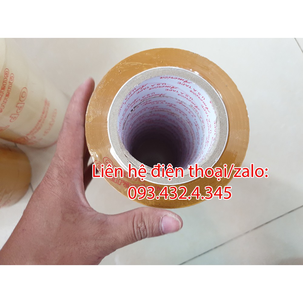 Băng dính, băng keo đóng hàng trong/đục 2kg/ cây 6 cuộn