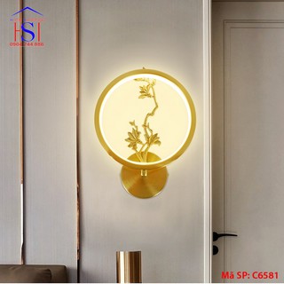Đèn treo tường bằng đồng hình tiểu cảnh. Decor phòng khách, hành lang, cầu thang.