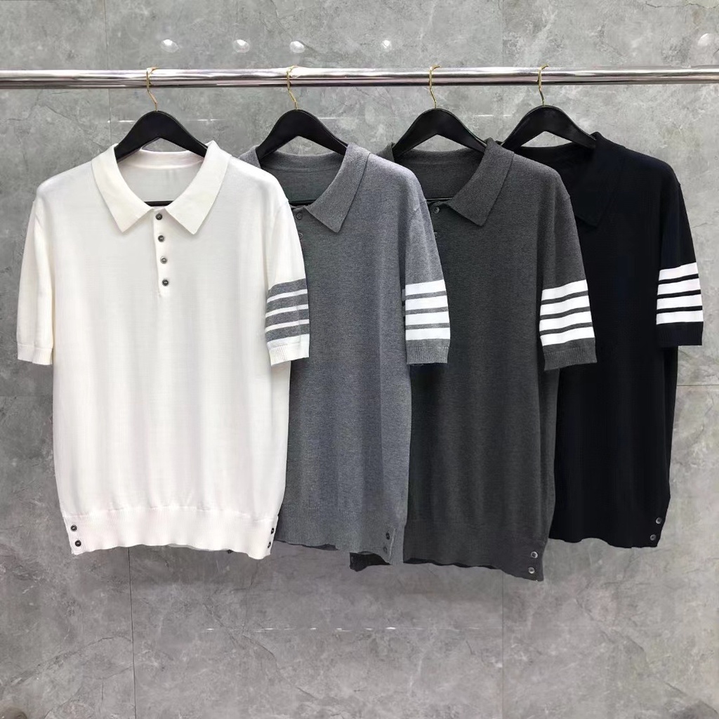 Polo Len Thom Browne 4 Vạch