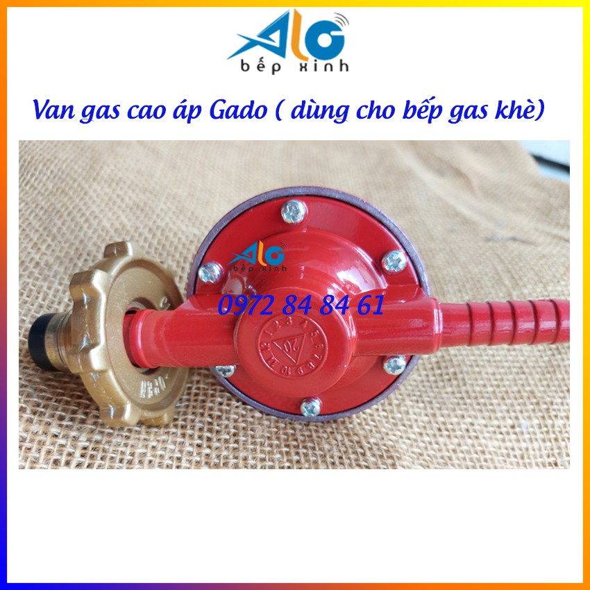 Bộ van dây gas bếp khè công nghiệp Gado - dùng với bếp khè  - Alo Bếp Xinh