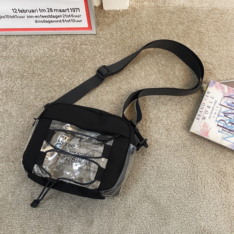 Túi Đeo Chéo Vai Đựng Điện Thoại Bằng PVC Trong Suốt 022 Thời Trang Dành Cho Học Sinh Nam
