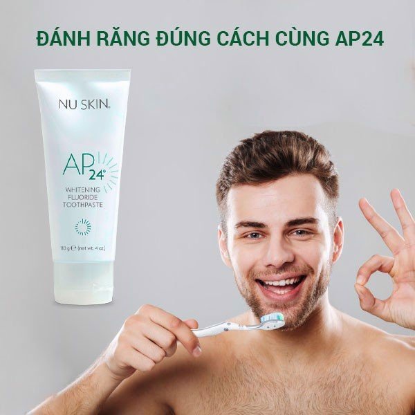 Kem Đánh Răng Trắng Sáng Răng Nu Skin AP24 Whitening Fluoride Toothpaste 110g