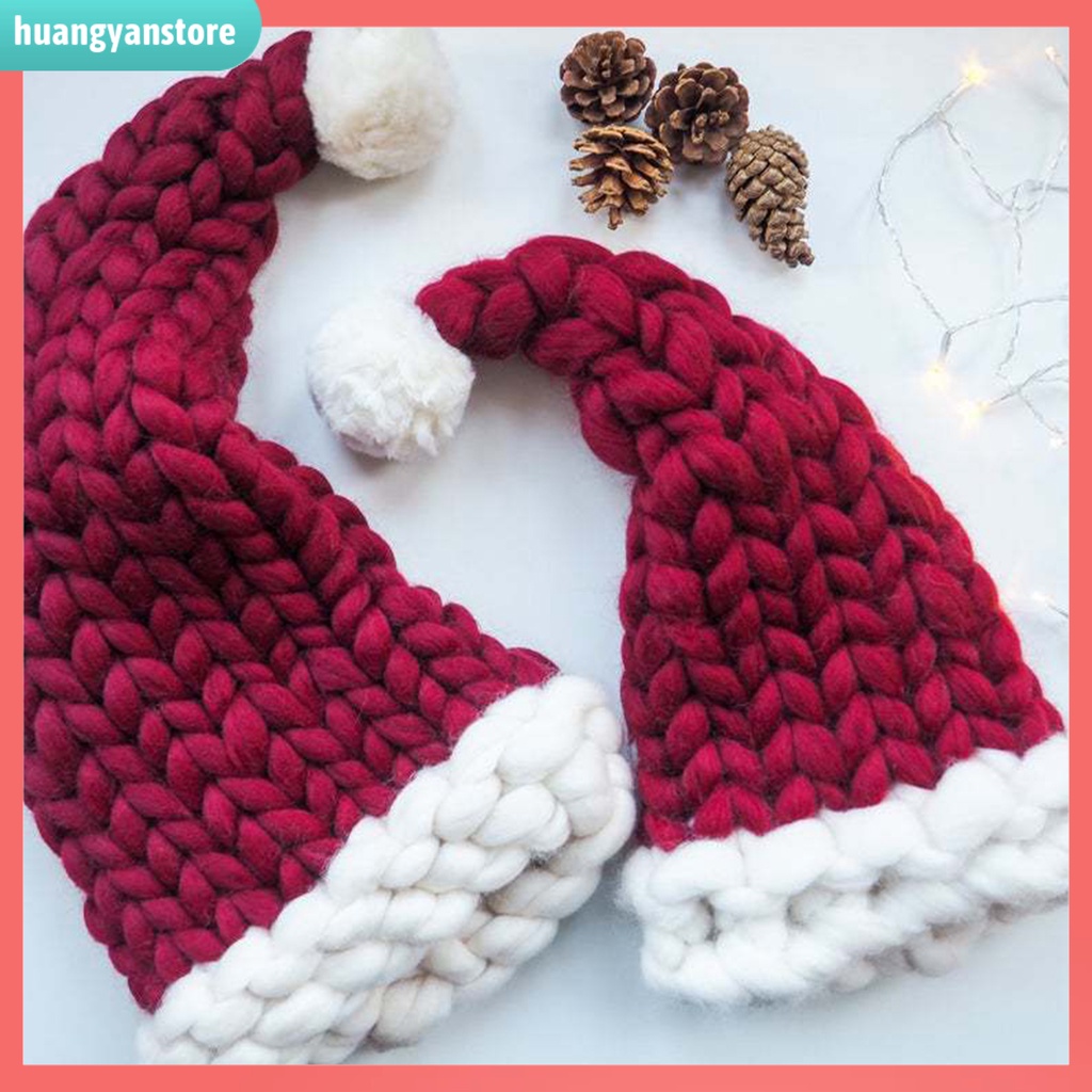 Mũ hóa trang ông già noel mềm mại giữ ấm cho trẻ em