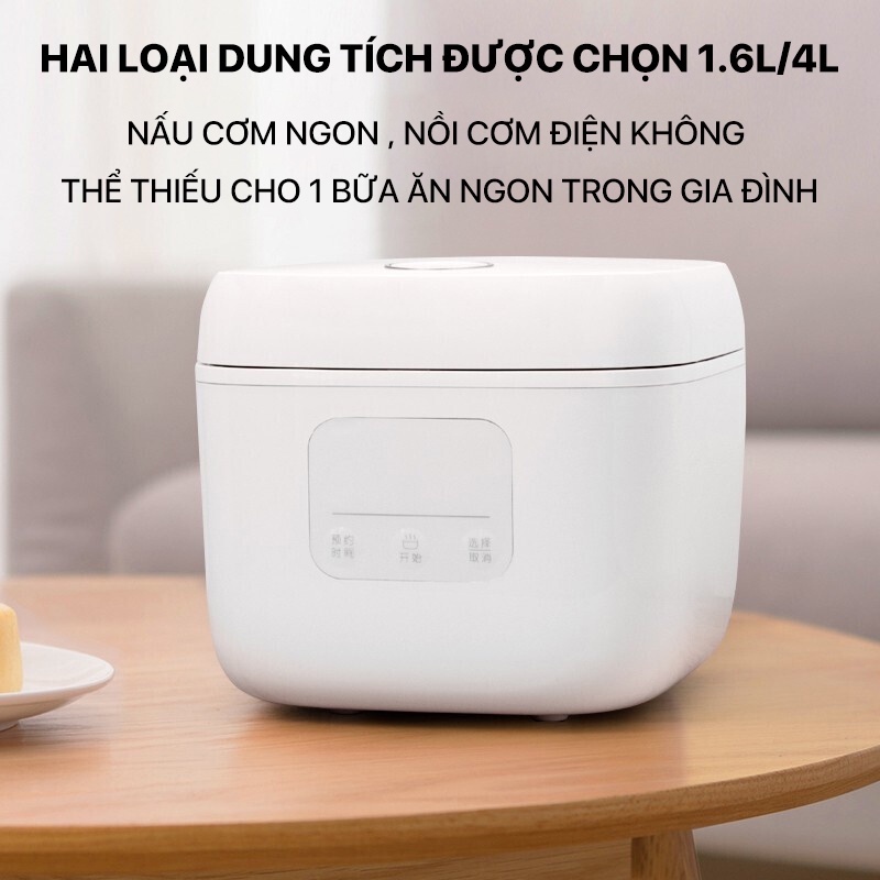 Nồi Cơm Điện Thông Minh Xiaomi ZHIWUZHU 4L kết nối app Mi Home chống dính Daikin PFA - Minh Tín Shop