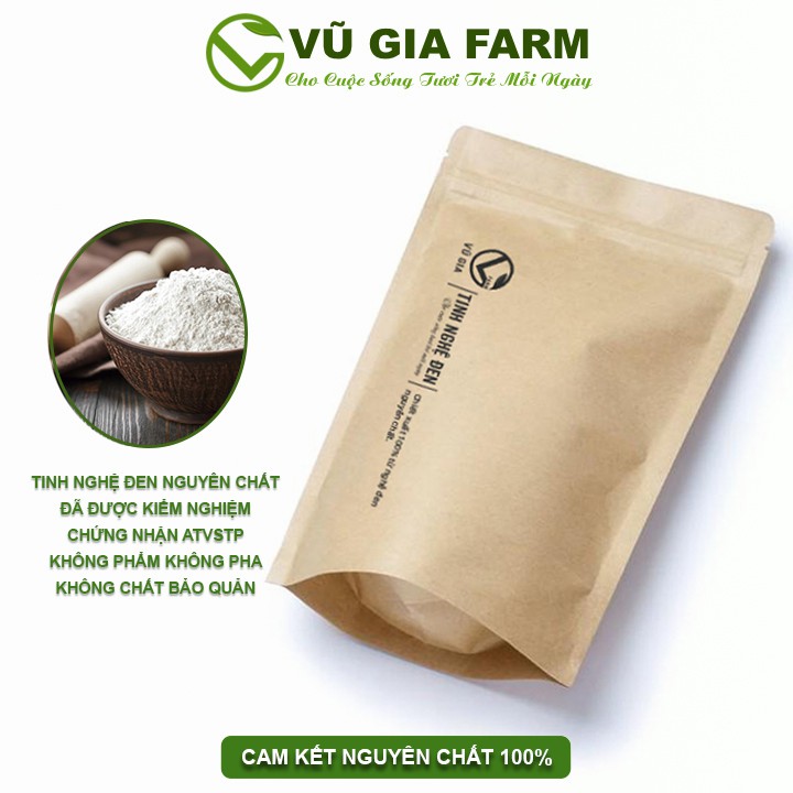 [Mã LTBAUAB14 giảm 7% đơn 99K] Tinh Nghệ Đen Nguyên Chất Vũ Gia (50g/túi)