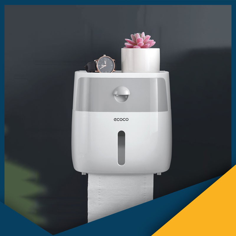 Hộp đựng giấy vệ sinh 2 ngăn ECOCO 9233