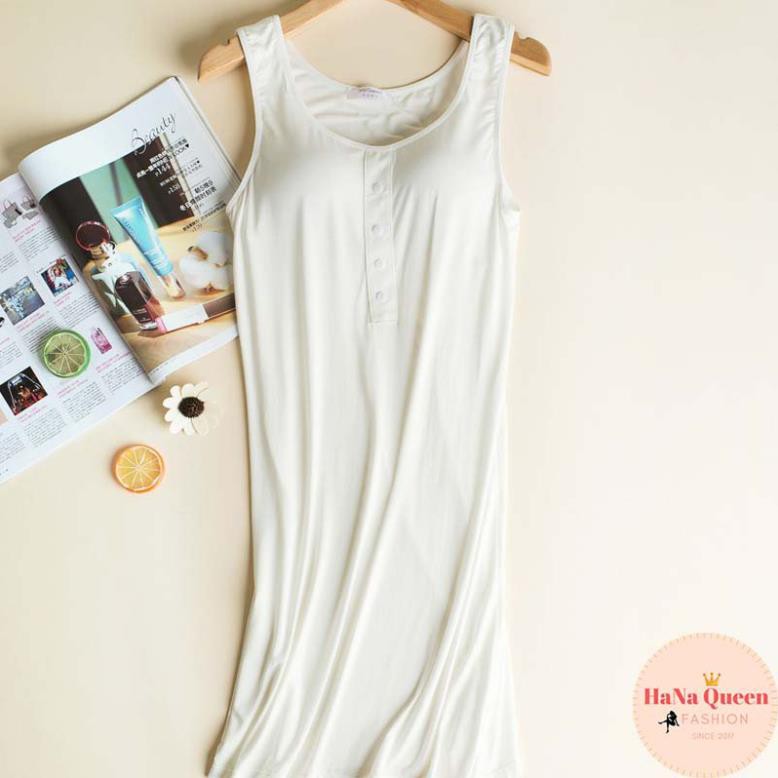 [Sẵn Hàng] Váy ngủ ba lỗ sát nách có đệm ngực chất siêu đẹp (Video cận chất) | BigBuy360 - bigbuy360.vn