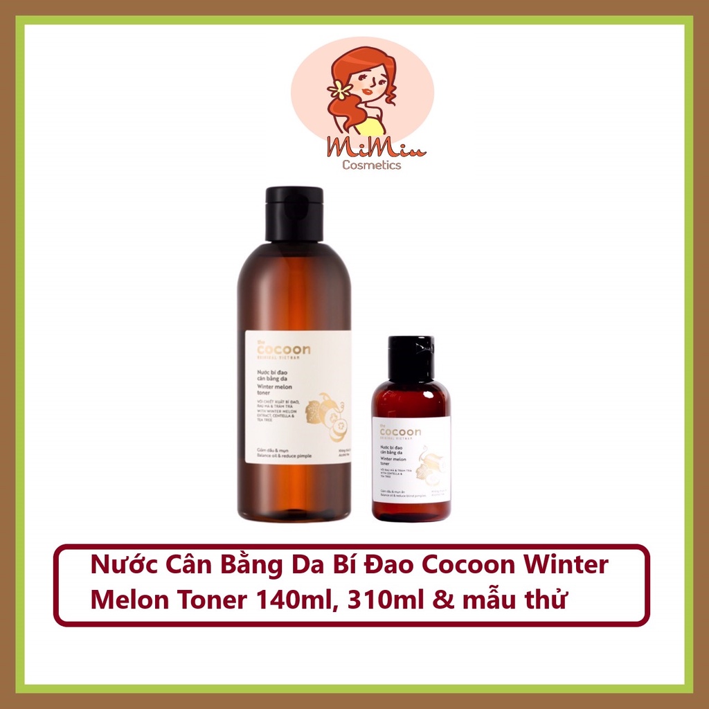 Nước bí đao cân bằng da The Cocoon Winter Melon Toner