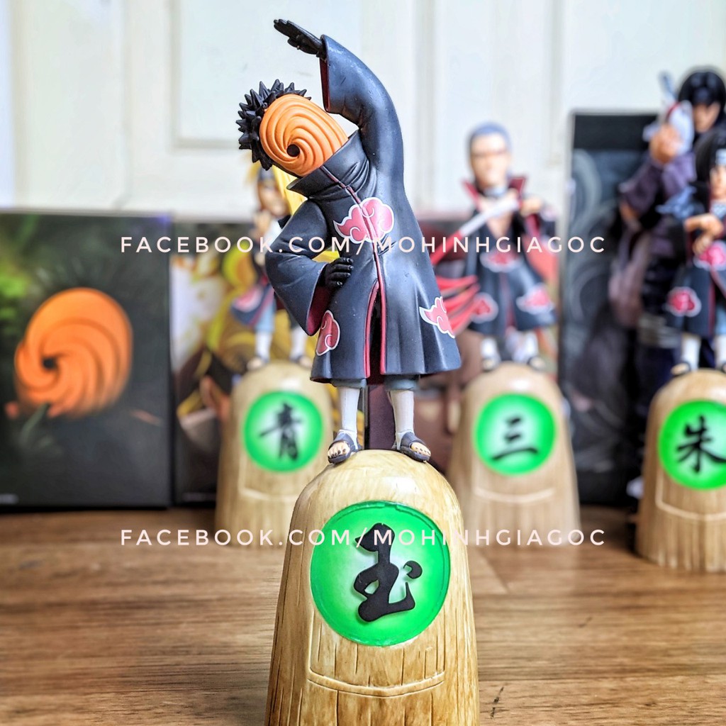 Bộ Mô hình nhân vật Akatsuki - Nagato , Tobi , Konan , Orochimaru , Itachi anbu , Kisame , Deidara , Sasori .. Naruto