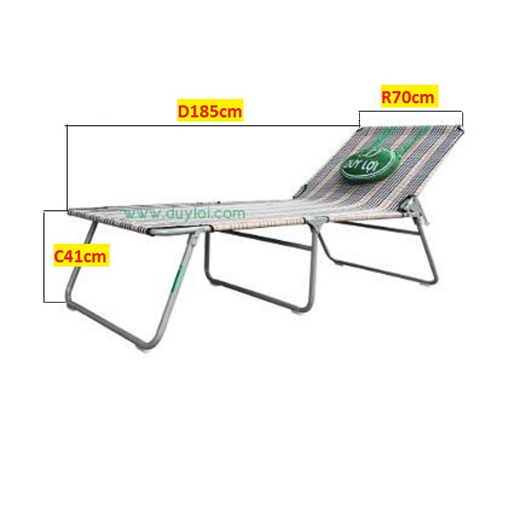 Giường xếp Duy Lợi thép chân cao -D185*R70*C41 cm-GSLC