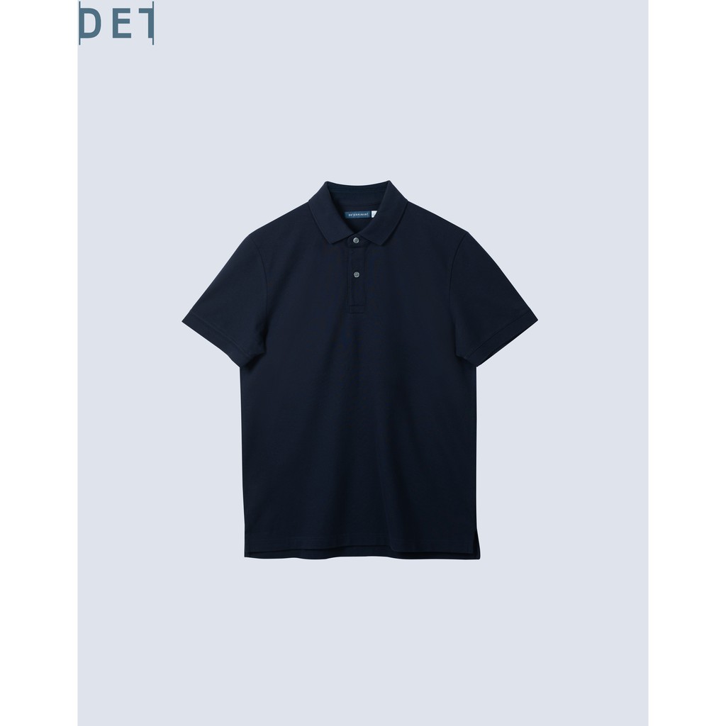 Áo thun nam Polo cao cấp kháng nước tay ngắn DETERMINANT form rộng - màu xanh đậm - Navy [DETP01]