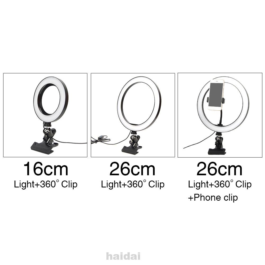 Makeup Broadcast USB Powered Video Photo Studio Photographic Live Stream Self Ring Light