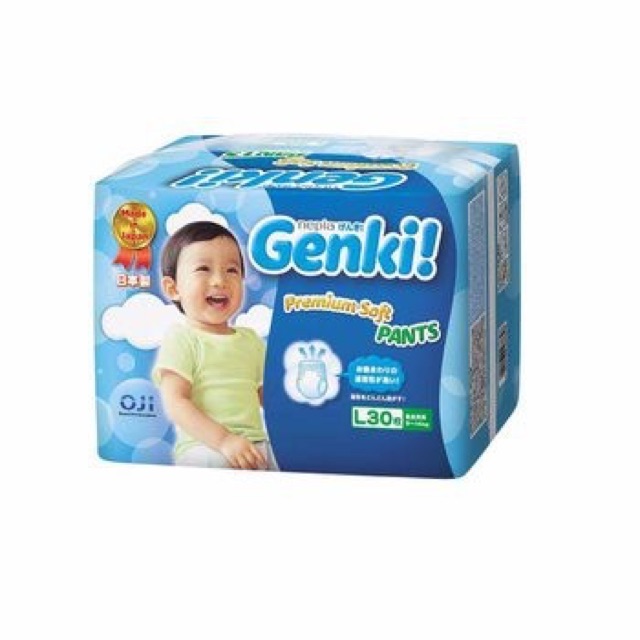 (TKBSB15 giảm 15k đơn 200k)Tã Quần Genki nhập khẩu (M32-L30..)-Nhật Bản- Đủ sz