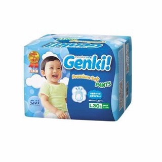 Tã Quần Genki nhập khẩu (M32-L30..)-Nhật Bản- Đủ sz