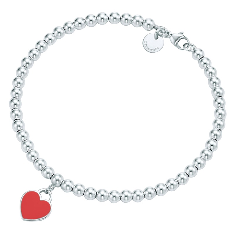 Vòng Tay Chuỗi Hạt Hình Trái Tim Có Thể Điều Chỉnh Thời Trang Cho Nữ