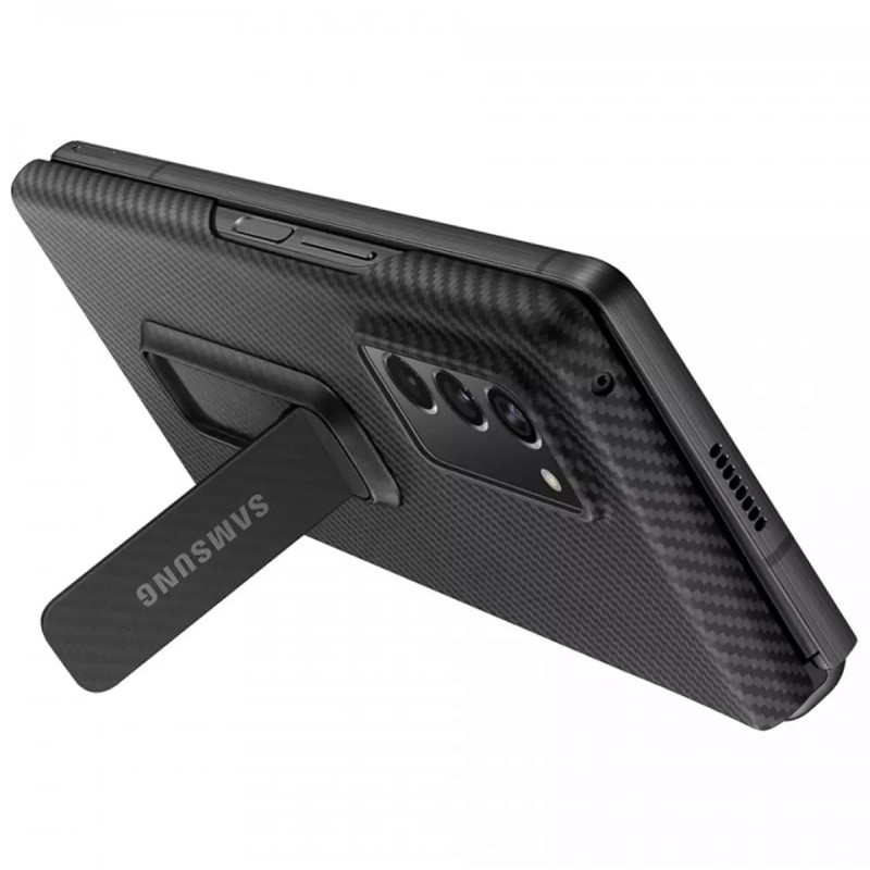 -Ốp lưng carbon Aramid Standing Cover cho SS Galaxy Z Fold2/Z Fold 2 5G chính hãng Samsung