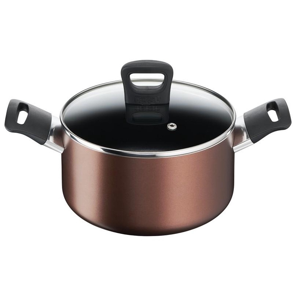 Nồi thân cao Tefal Day By Day G1436105 22Cm - Lớp phủ Titanium nonstick chống dính tuyệt vời và độ bền vượt trội