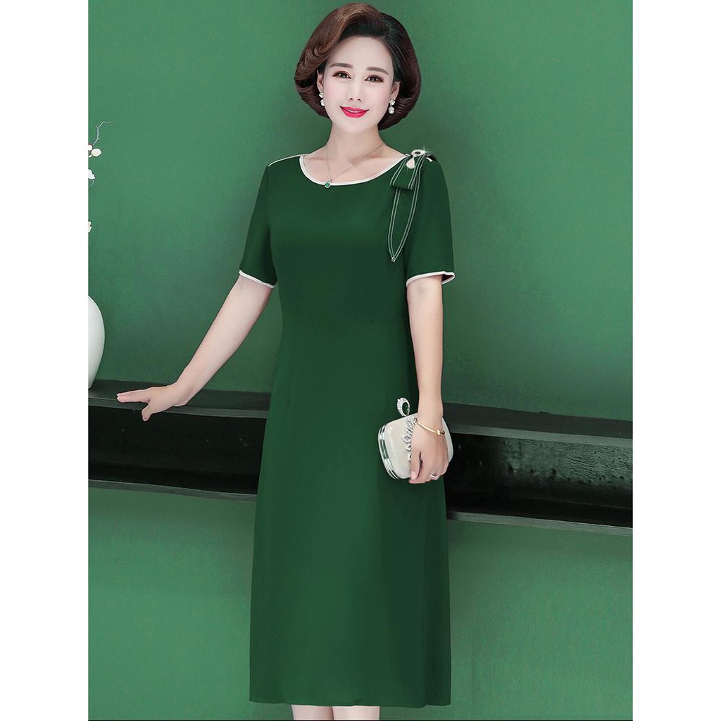 Đầm suông quý bà thiết kế cao cấp có size lớn (size từ M - 5XL)