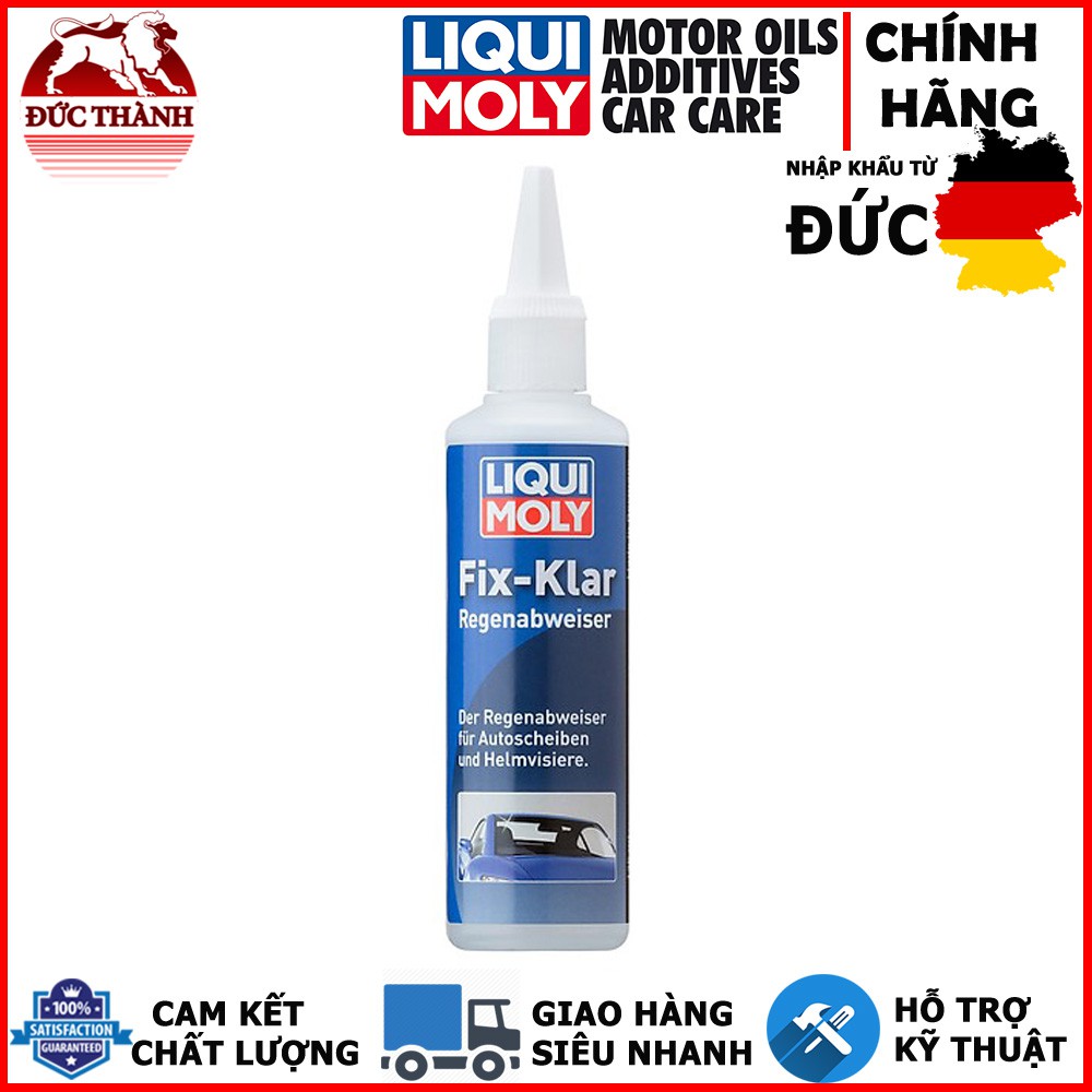 Bộ 2 chai Dung dịch trượt nước kính Liqui Moly FIX-KLAR Rain Repellent 1590