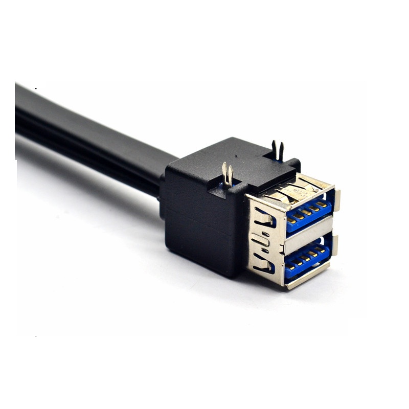 Cáp Chuyển Đổi Cổng Usb 3.0 Sang Hai Cổng 30cm / 50cm / 80cm 19pin / 20pin Chuyên Dụng