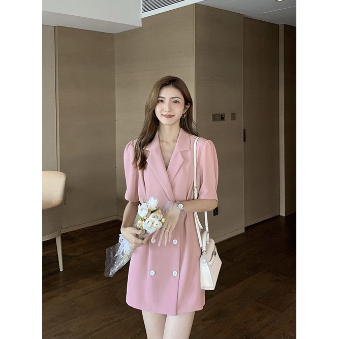 Váy Cổ Vest Tay Bồng Eclipse Clothing Chất Liệu Cao Cấp Form Đẹp Phong Cách Thanh Lịch Dịu Dàng - Phù Hợp Đi Làm Dạo Phố