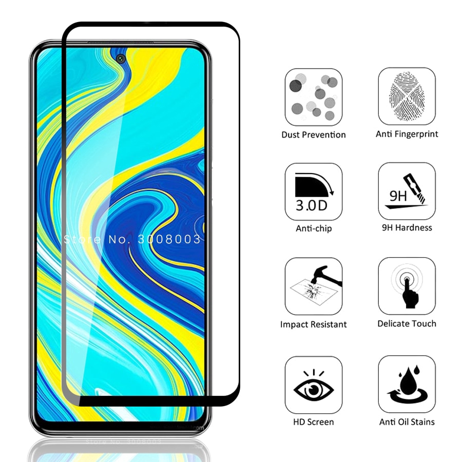 Kính Cường Lực 2 Trong 1 Bảo Vệ Camera Cho Xiaomi Poco X3 NFC / X3 pro 10t/10t pro Redmi 9a 9c 9 Note 9s 9 pro max redmi 5 plus 6a 10X 4G 5G