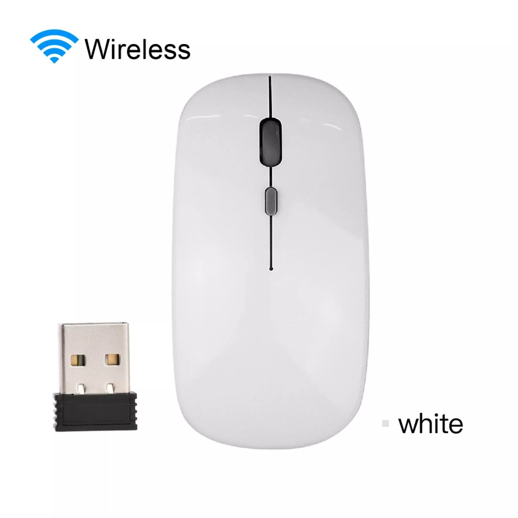 Chuột Không dây cao cấp 2.4Ghz,nhấn không kêu,tự sạc lại,đèn LED 7 màu,mặt nhám cầm êm, bảo hành 12 tháng