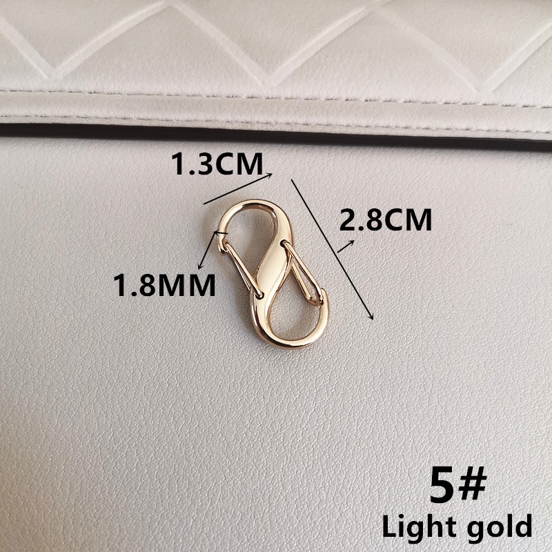 Khóa Dây Xích Ngắn DIY Có Thể Điều Chỉnh Dành Cho Túi Xách Dây Rút