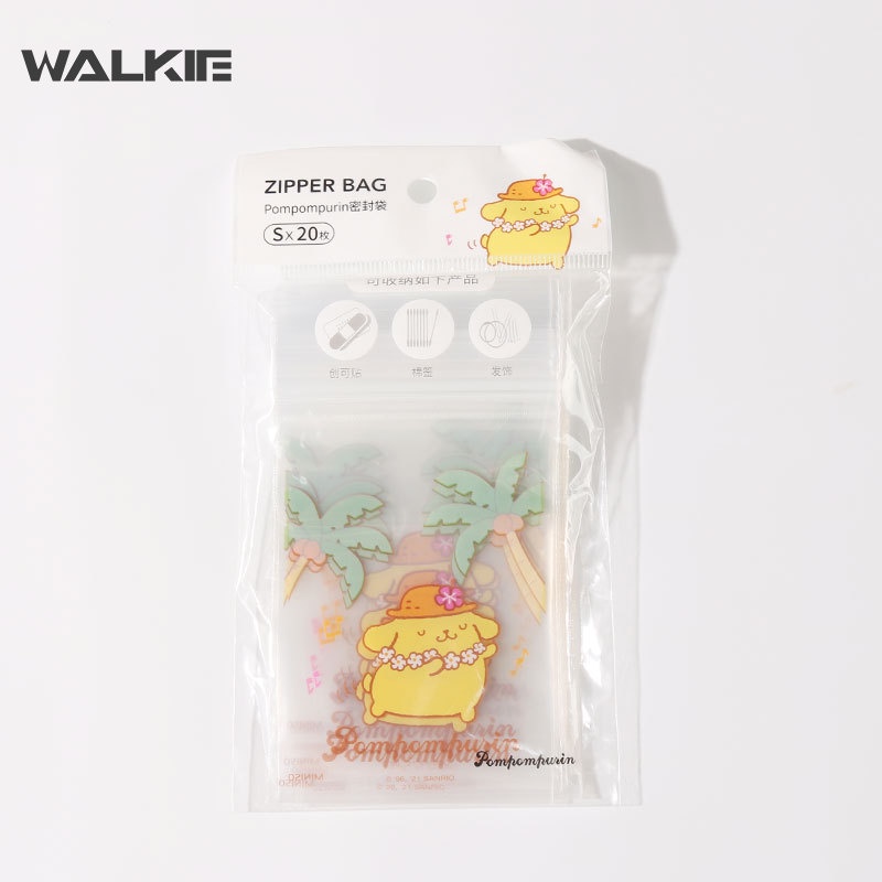 Túi Zip Đựng Thực Phẩm Bằng Nhựa Poly Hình Cinnamoroll Anime Kawaii Sanriomyelody