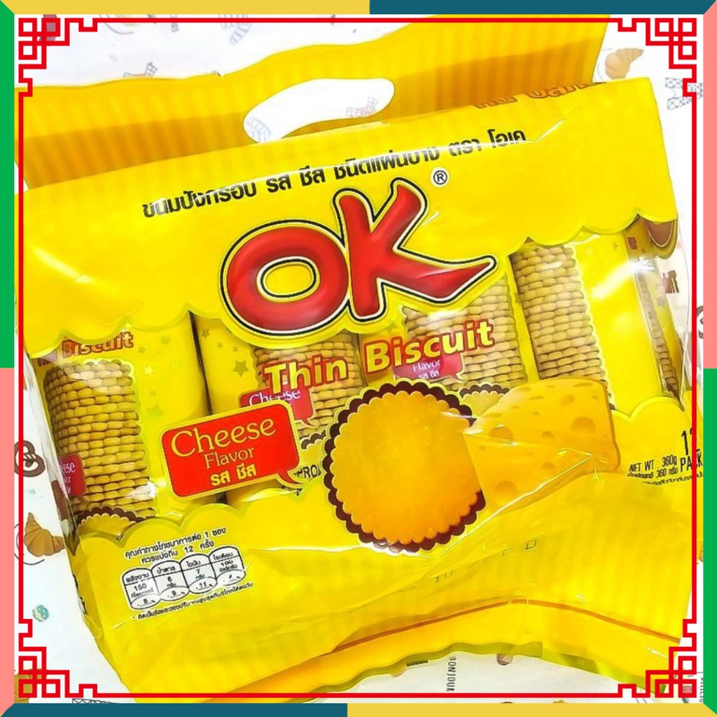 BÁNH QUY OK Đất Nước Thái Lan 360G ĐỦ 6 VỊ ( Đại lý Ngọc Toản)