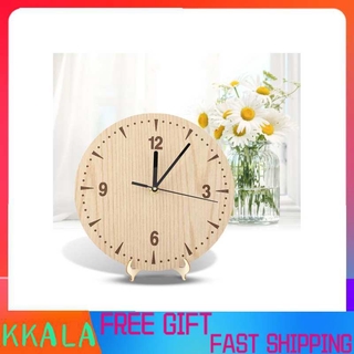 Đồng hồ để bàn bằng gỗ thiết kế xinh xắn tiện dụng đa chức năng