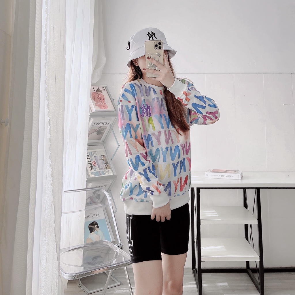 Áo nỉ tay dài Sweatshirt MLB Mega nam nữ cao cấp