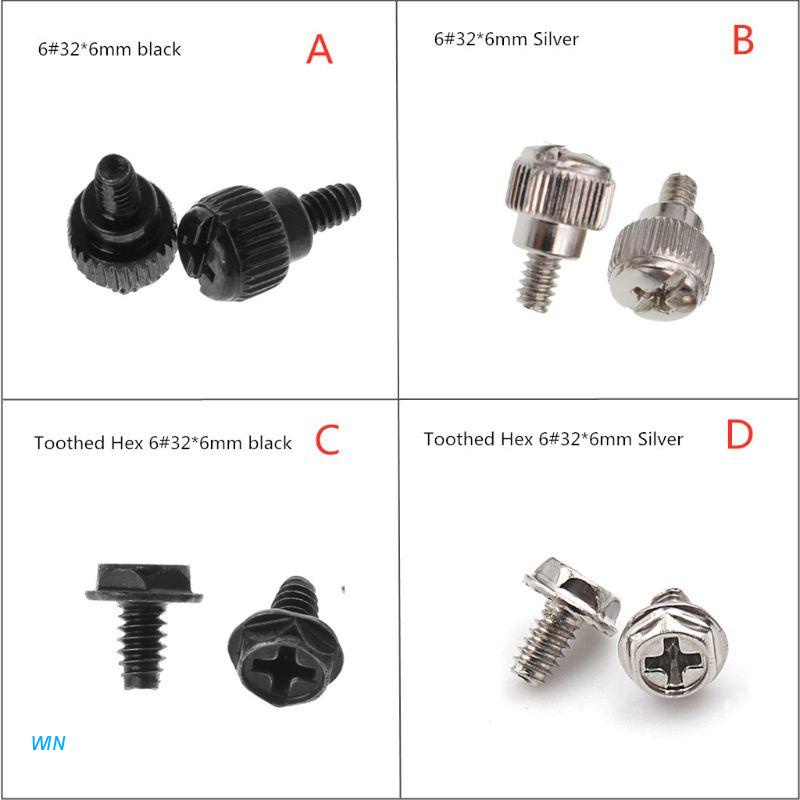 Set 100 Đinh Ốc Điều Chỉnh Răng 6 # - 32x / 6mm Chuyên Dụng Cho Máy Tính