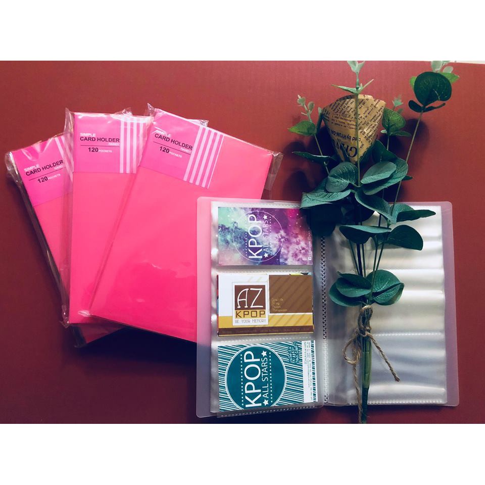 (Được chọn màu) SỔ CARD SIZE A5 ĐỰNG 120 TẤM NHIỀU MÀU