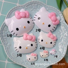 Combo 5 Sticker, Hình Dán 3D Bằng Keo Nến Hello Kitty