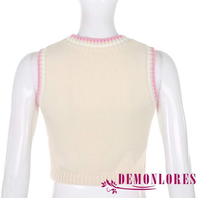 Áo len không tay hở eo thiết kế đáng yêu dành cho nữ | BigBuy360 - bigbuy360.vn