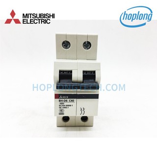 BH-D6 2P 40A Cầu dao tự động MITSUBISHI 2 pha 40A dòng cắt 6kA