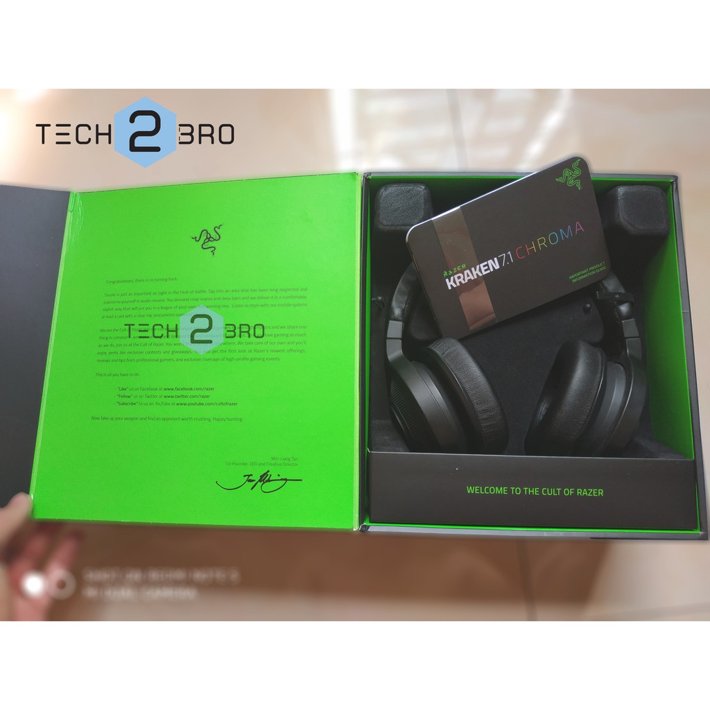 CHÍNH HÃNG RAZER - Tai nghe Razer Kraken 7.1 Chroma - Hàng nhập khẩu