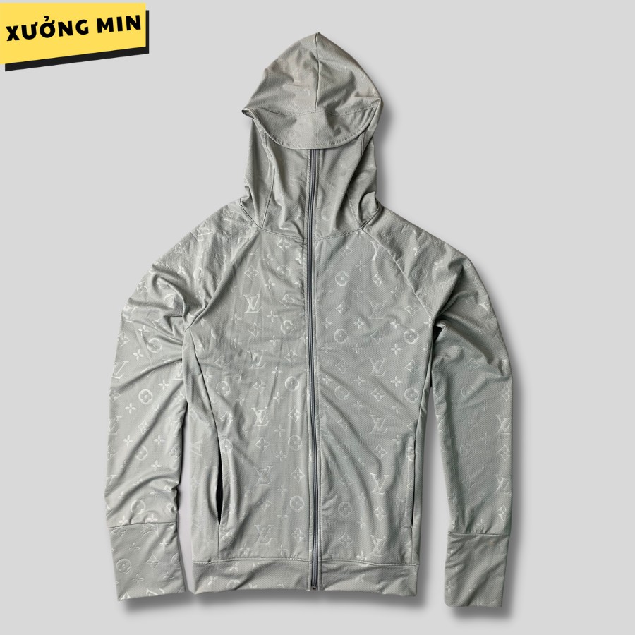 Áo chống nắng họa tiết LV 3D kéo cao thay khẩu trang Xưởng Min - M23 | BigBuy360 - bigbuy360.vn